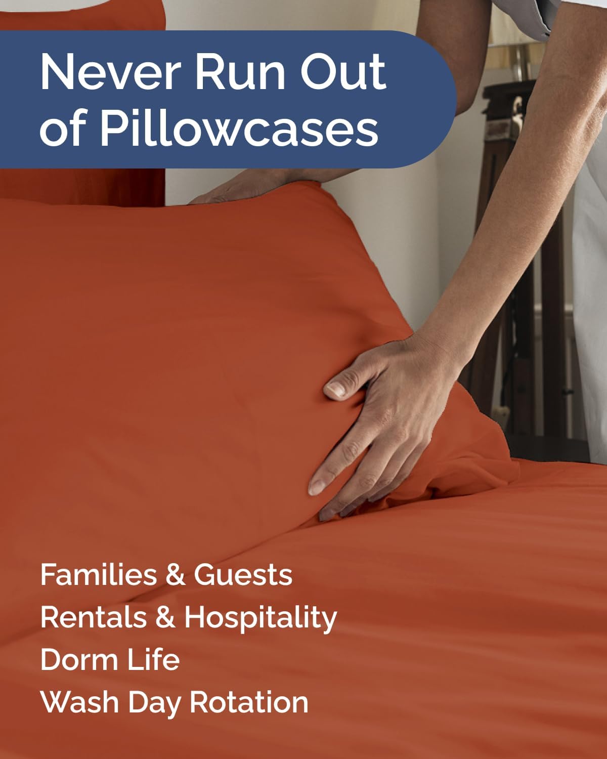 Standard Pillow Cases Set of 6 - Ultra Soft Hotel Quality Pillowcase Covers - Comfy & Wrinkle Free - Shrink & Fade Resistant - Machine…