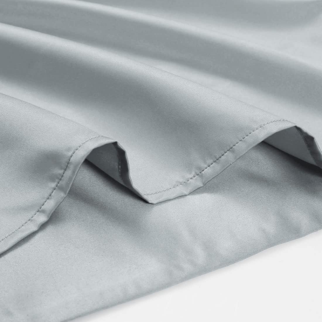 uxcell Body Pillow Cover, 20x72 Inch Silver Silky Satin Body Pillowcases for Hair and Skin, Soft Cooling Smooth Pillow Case with Envelope…