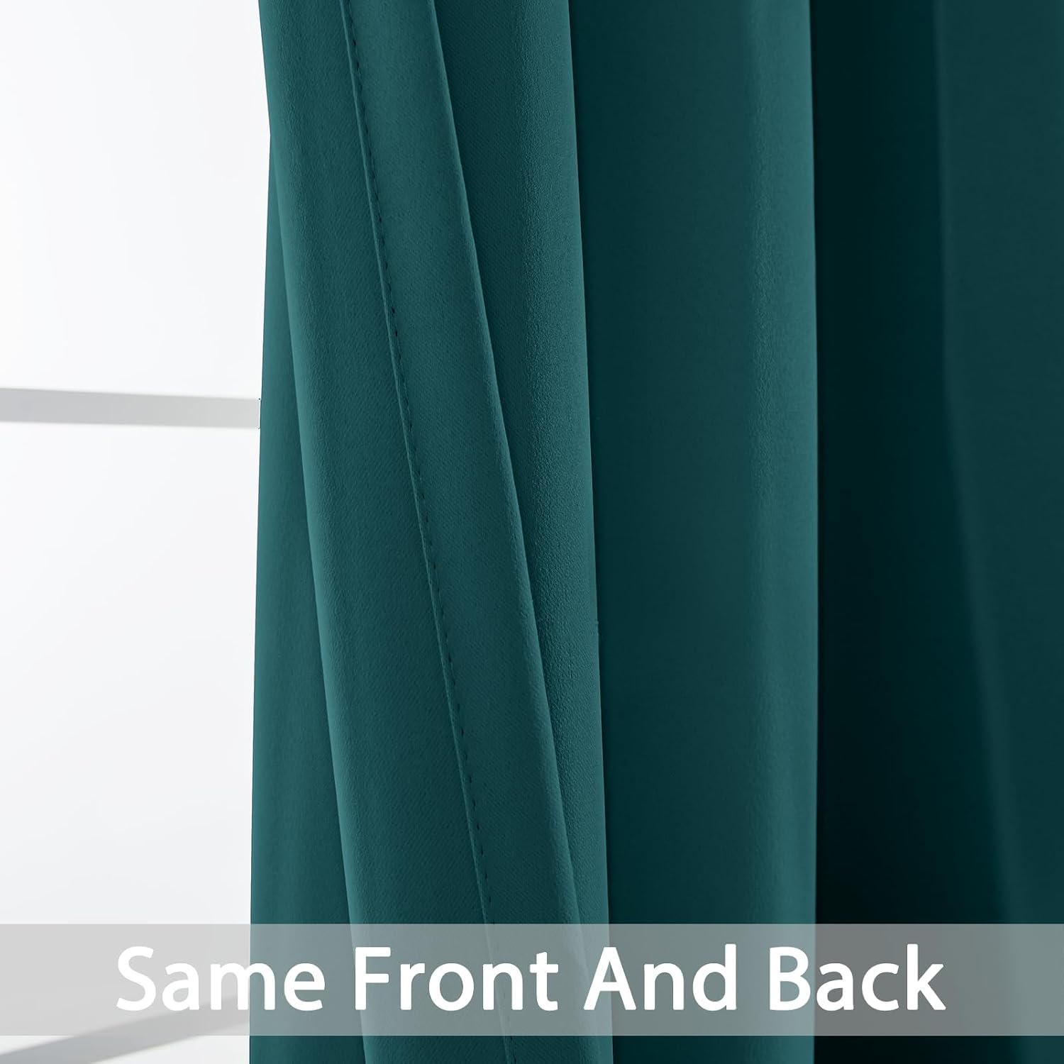 Yakamok Blackout Curtains for Bedroom 2 Panels Set Thermal Insulated Room Darkening Dark Black Out Drapery Grommet Window Treatments…