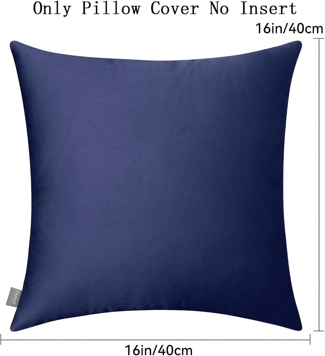 Thmyo 4-Pack 100% Cotton Comfortable Solid Decorative Throw Pillow Case, Square Cushion Cover Pillowcase Sublimation Blank Pillow Covers DI…