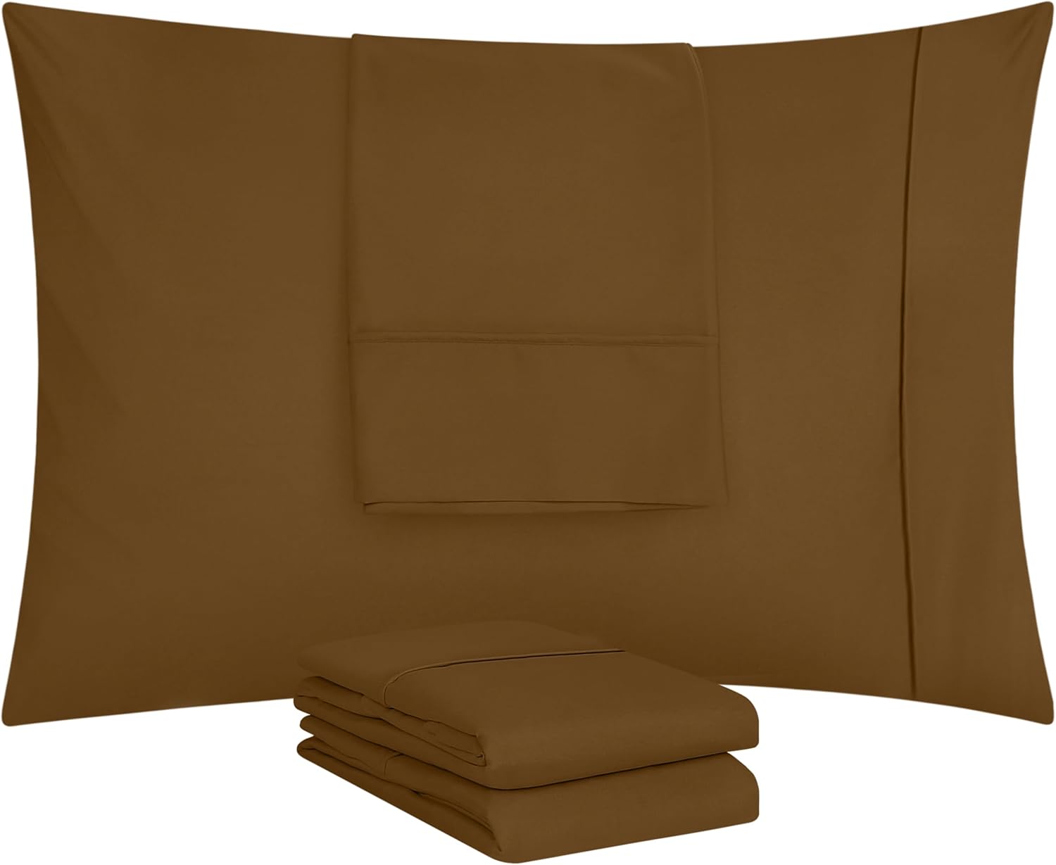 Utopiabedding Utopia Bedding Standard Pillow Cases - 4 Pack - Envelope Closure - Soft Brushed Microfiber Fabric - Shrinkage and Fade Resist…