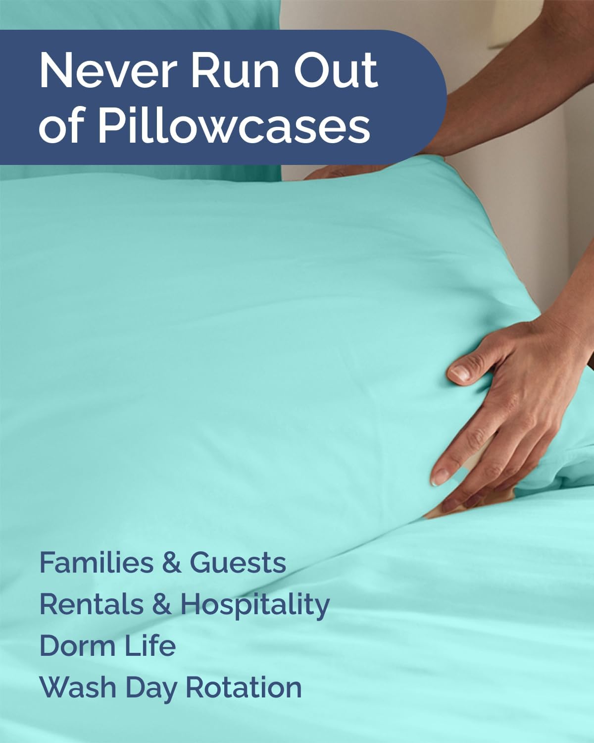 King Standard Pillow Cases Set of 10 - Ultra Soft Hotel Quality Pillowcase Covers - Comfy & Wrinkle Free - Shrink & Fade Resistant…