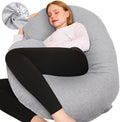 Chilling Home Pregnancy Pillow, C Shaped Full Body Pillow Maternity Pillow for Women 55 inch, Pregnancy Pillows for Sleeping Pregnant…