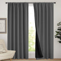 Nicetown Blackout Curtains for Bedroom, Pair of Energy Smart & Noise Blocking Out Full Shade Curtain Panels, Thermal Insulated Guest Room R…