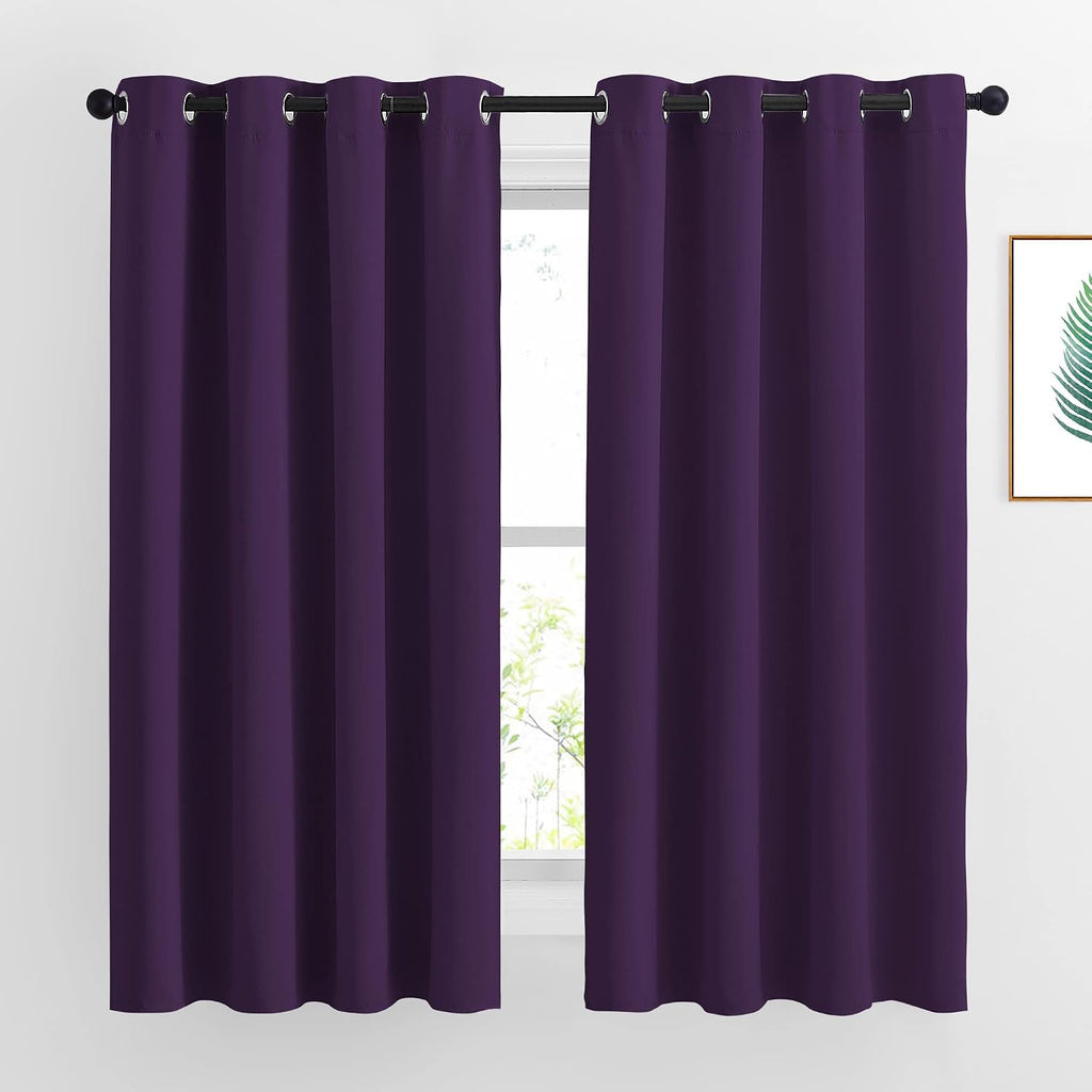 Nicetown Insulated Curtains Blackout Draperies - Window Treatment Blackout Curtains/Drapes for Bedroom/Living Room Window (63 inches Long,…