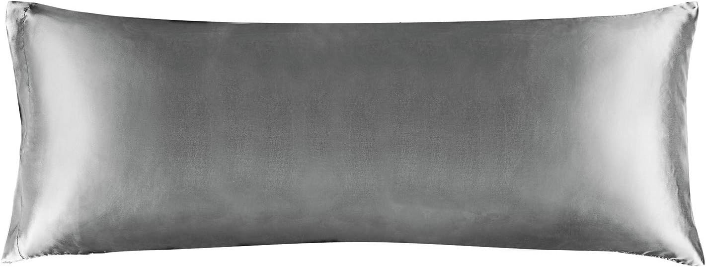 Bedelite Satin Body Pillow Cover, Super Soft and Cooling Body Pillow Pillowcase for Hair and Skin, Breathable Silky Full Long Pillowcase Co…