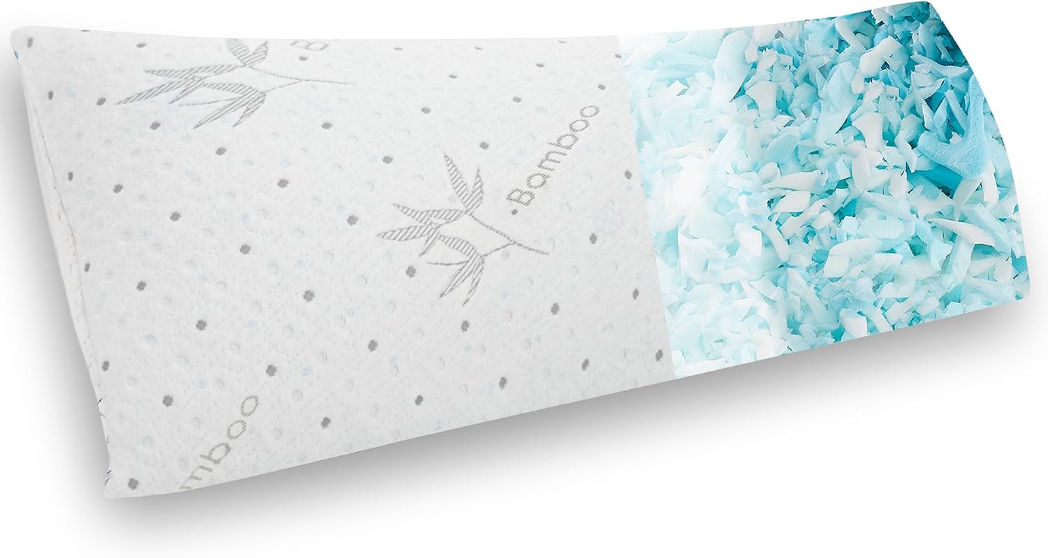 Dreamood Body Pillow Firmer 3200g 100% Shredded Memory Foam Body Pillows for Adults Side Sleeper Pregnancy Full Body Pillow 20x54 inch Adju…