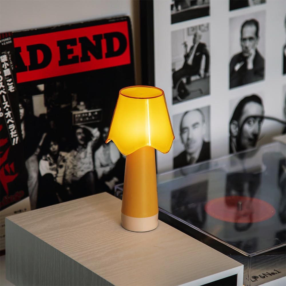 Owlpack Fungo Cordless LED Lamp with Adjustable Dimmer - Orange