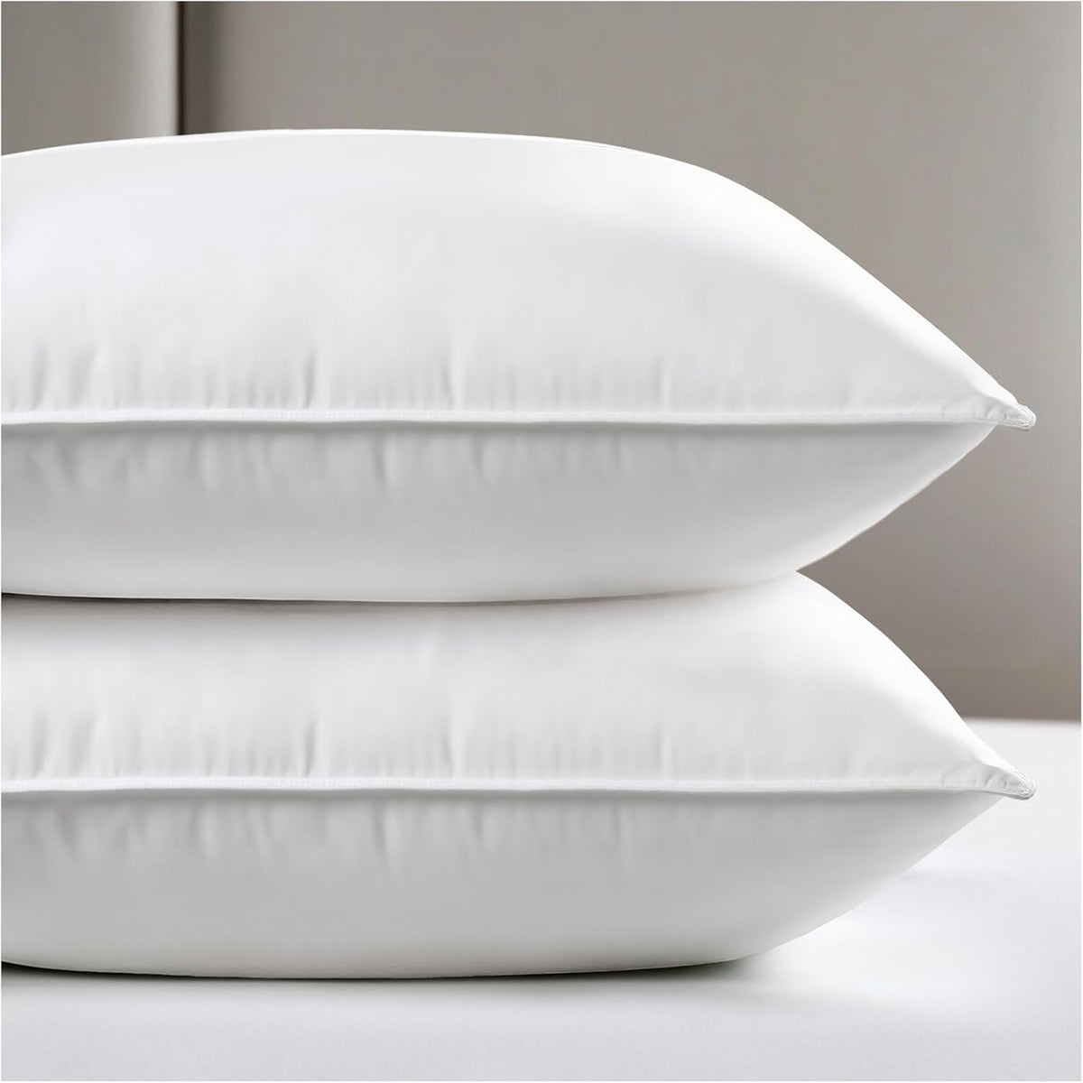 Viewstar Bed Pillows King Size Set of 2, Firm Support Down Alternative Gusseted Pillows for Side, Back, or Stomach Sleepers, Double Stitch…