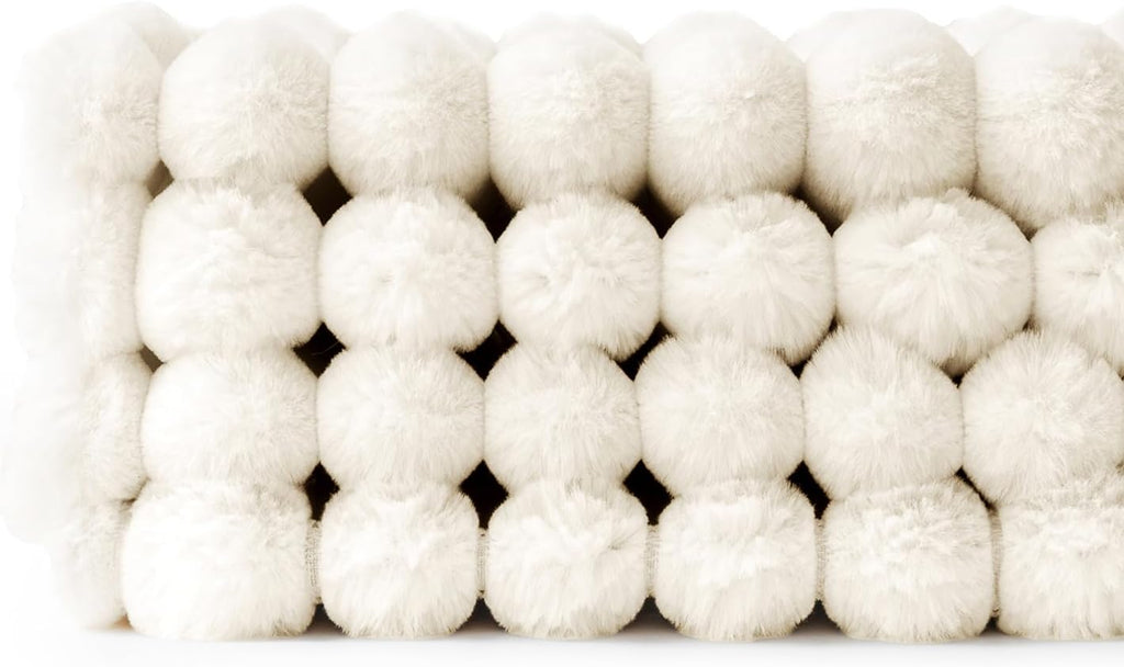 Miulee Faux Fur Plush Decorative Throw Pillow Covers 18x18 Set of 4, Spring Modern Soft Fuzzy Striped Cushion Covers for Sofa Couch Bed Liv…