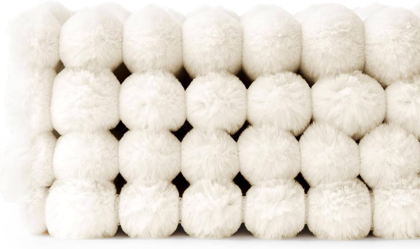 Miulee Faux Fur Plush Decorative Throw Pillow Covers 18x18 Set of 4, Spring Modern Soft Fuzzy Striped Cushion Covers for Sofa Couch Bed Liv…