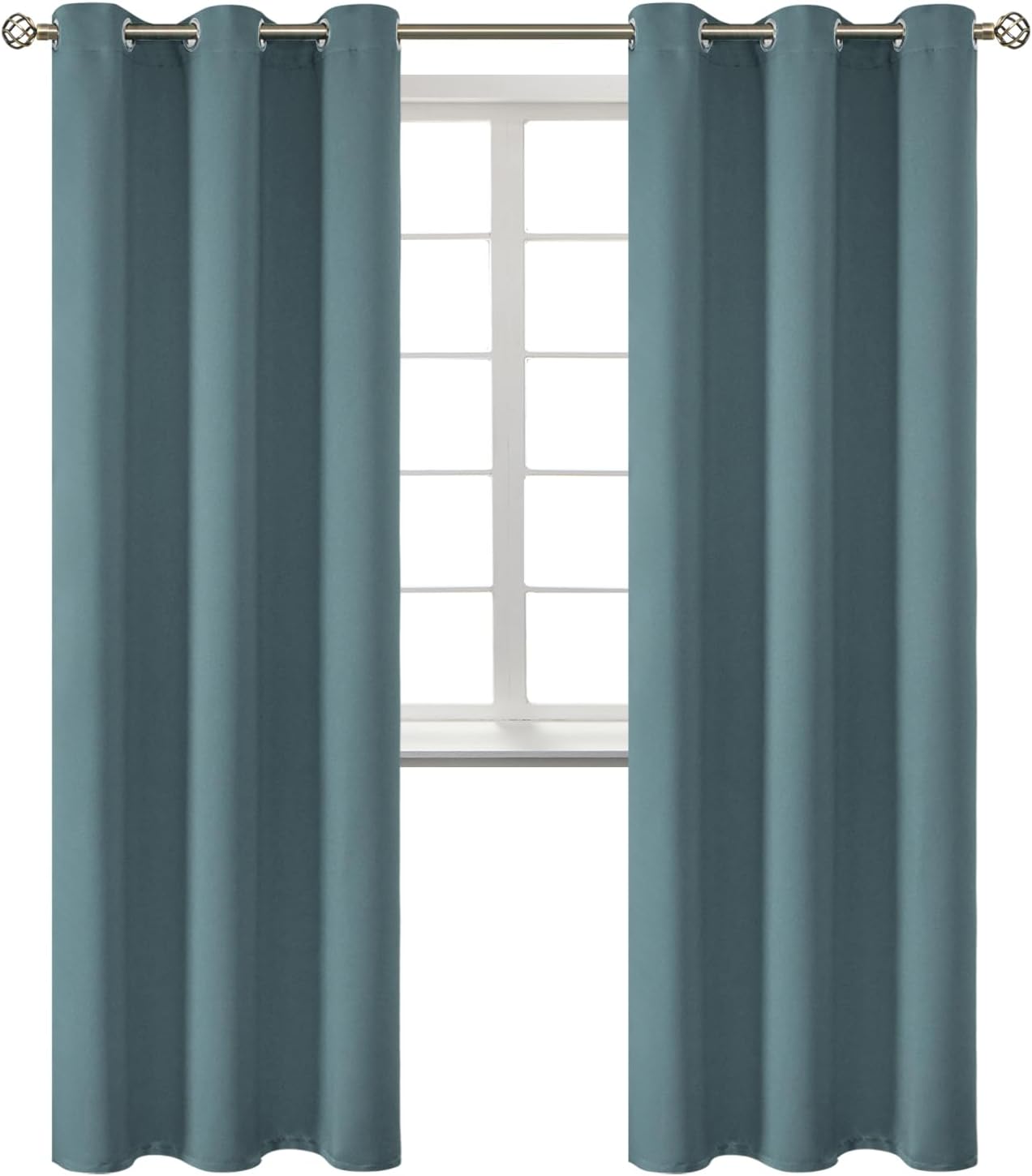 BGment Room Darkening Curtains 84 Inches Long - Grommet Thermal Insulated Drapes Window Treatment Curtains for Bedroom, 2 Panels, 42 x 84 I…
