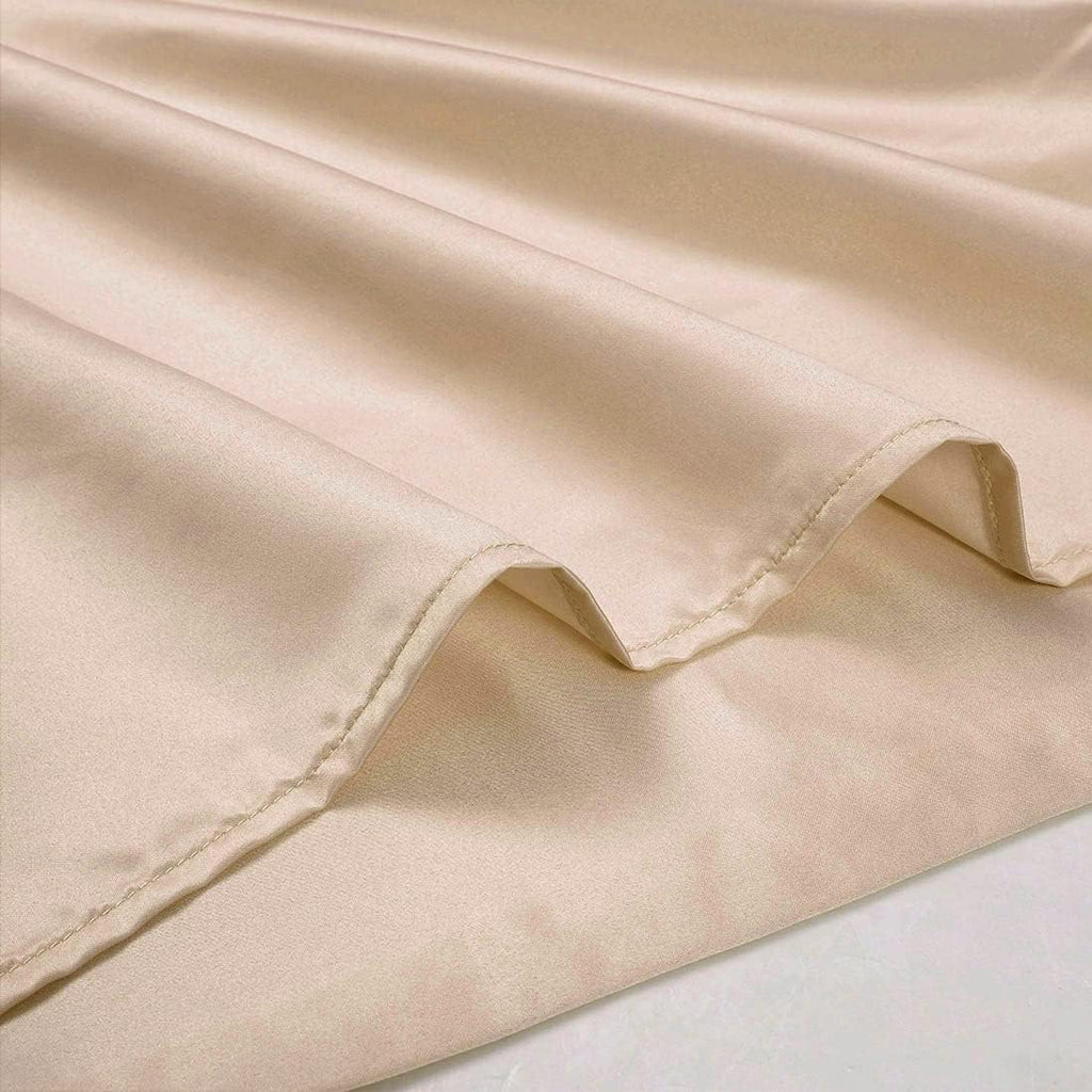 uxcell Body Pillow Cover 20x60 Inch Khaki Silky Satin Body Pillowcases for Hair and Skin Luxury Cooling Soft Smooth Washable