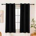 Pickluc Grommet Blackout Curtain for Bedroom, Light Blocking Drapes, Thermal Insulated, Noise Reduction, 42 Inches Wide x 63 Inches Long, B…
