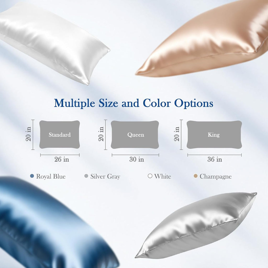 Avolare Cooling Pillow Cases, Softer Than Silk Pillow Cases, 2 Pack Cooling Pillowcases for Hot Sleepers, Gentle on Hair and Skin, Arc-Chil…