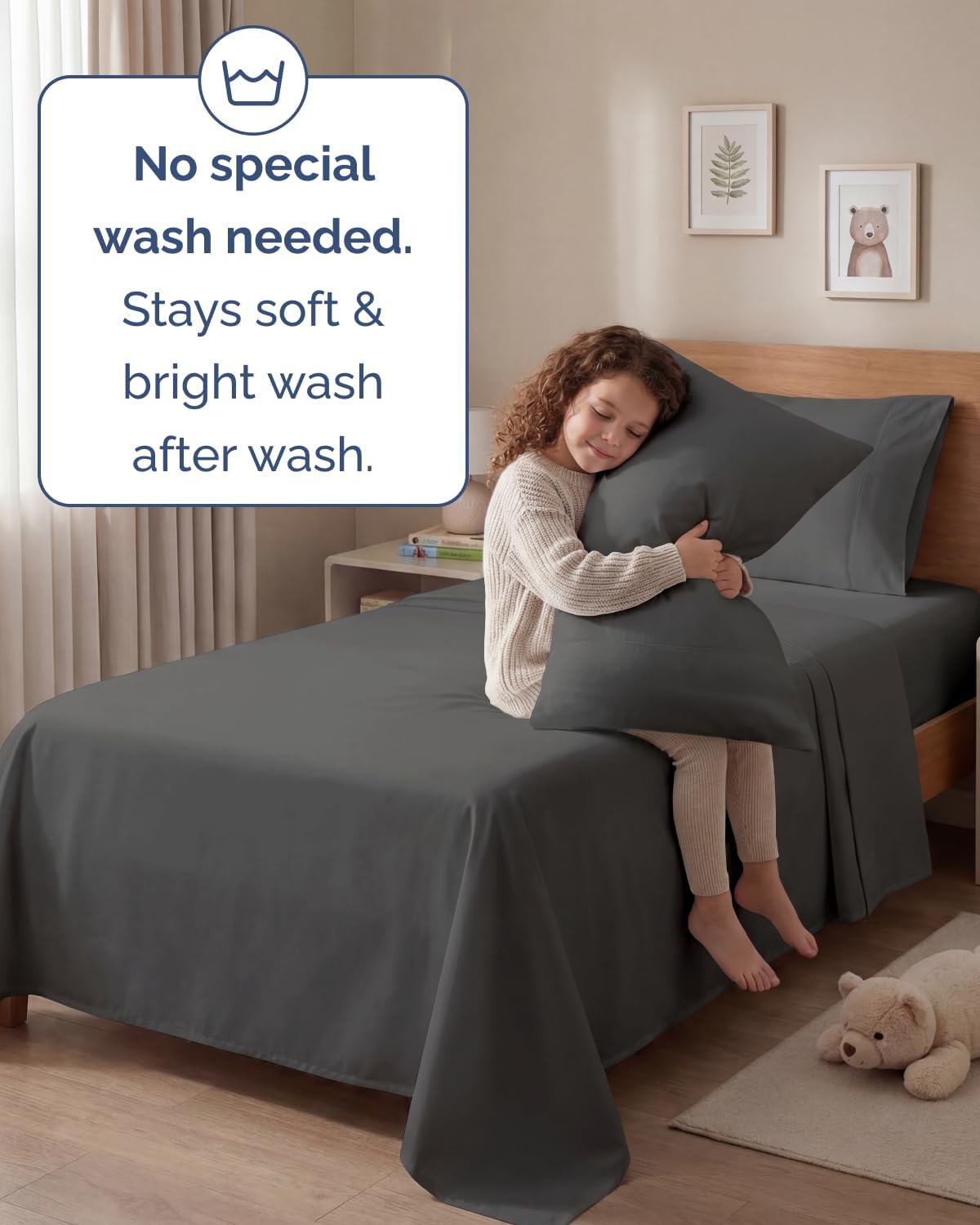 Twin 4 Piece Sheet Set - Comfy, Breathable & Cooling - Hotel Luxury Bedding for Women, Men, Kids, Teens and Children - 1 Flat & 1 Fitted…