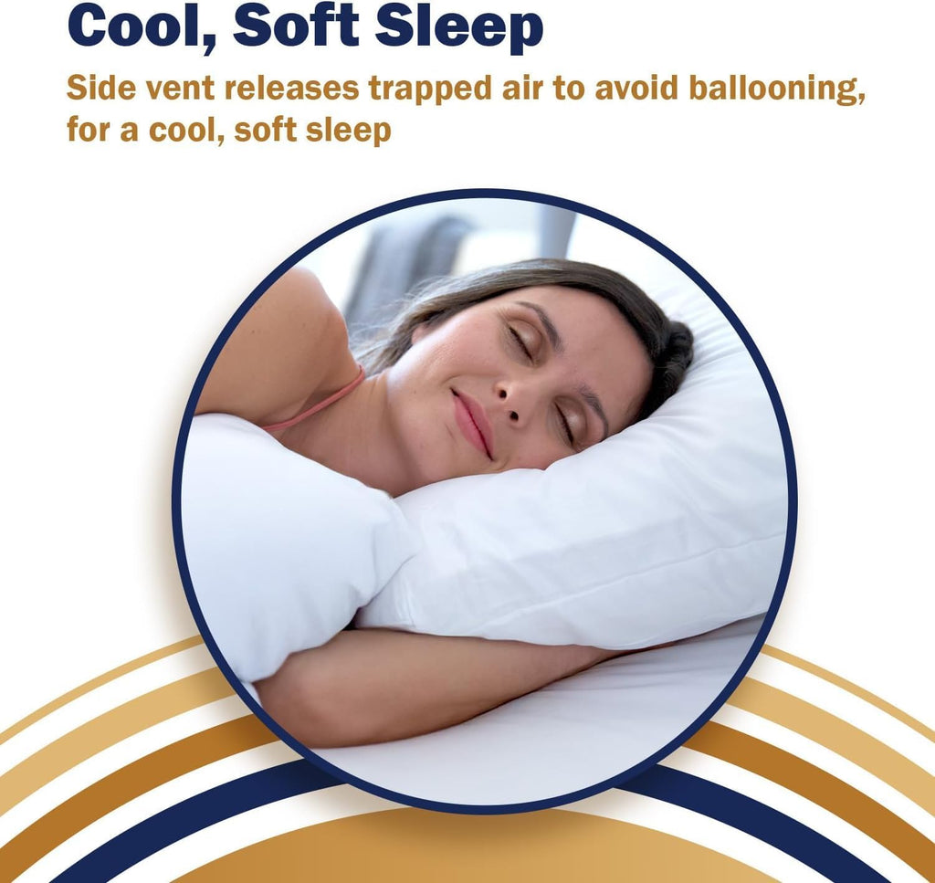 CleanRest PRO Max Waterproof Pillow Protector, Queen Size - Zippered (1-Pack), Dust Mite Allergen & Bed Bug Proof, Anti-Microbial Treated,…