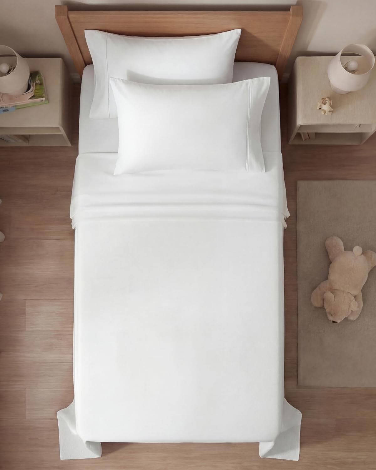 Twin 4 Piece Sheet Set - Comfy, Breathable & Cooling - Soft Hotel Luxury Bedding for Women, Men, Kids, Teens & Children - 1 Flat & 1…
