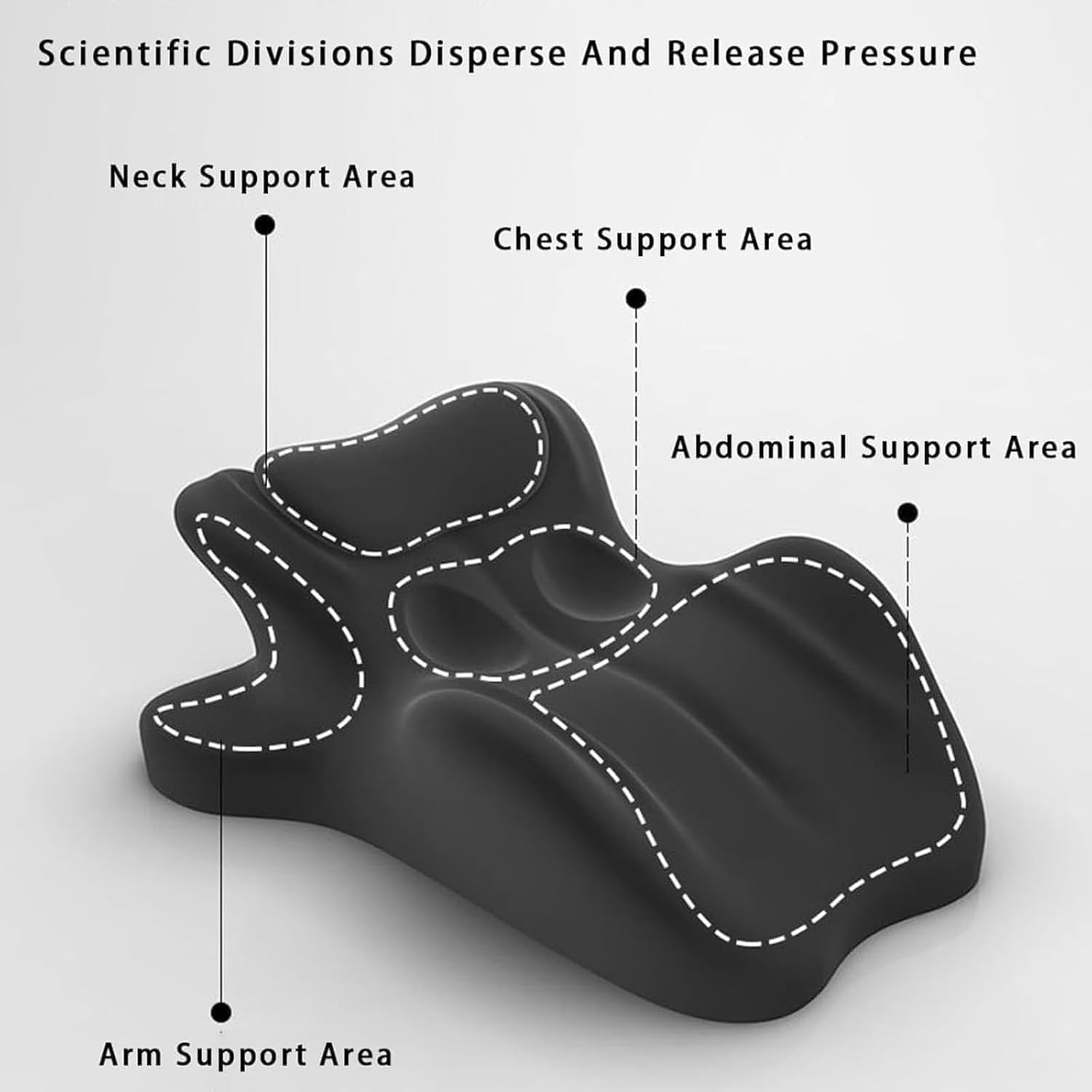 Generic Multi-Functional Memory Foam Ergonomic Wedge Pillow for Reading & Back Support, 27° Angle Contoured Cushion for Sitting or L…