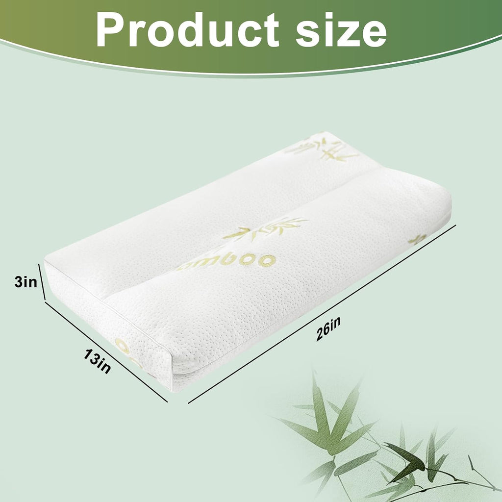 MINUPWELL Knee Pillow for Side Sleepers - 3" Height Between Leg & Under Knee Pillow for Back Sleepers - with 850G 7D Fiber for Relieving…