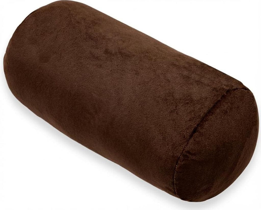 1 MIDDLE ONE Round Cylinder Bolster Pillow with Removable Velvet Cover, Tube Roll Cervical Pillow for Head, Neck, Back and Legs Support…