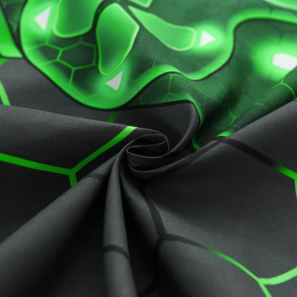 Ntbed Gaming Body Pillow Cover Gamer Microfiber Pillowcase with Envelope Closure for Kids Boys Adults,(20"x54", Green) 54 inches cotton Green