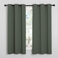 NICETOWN Blackout Curtain Panels, Home Decoration Thermal Insulated Solid Grommet Blackout Drape for Dining Room (Dark Mallard, 1 Pair…
