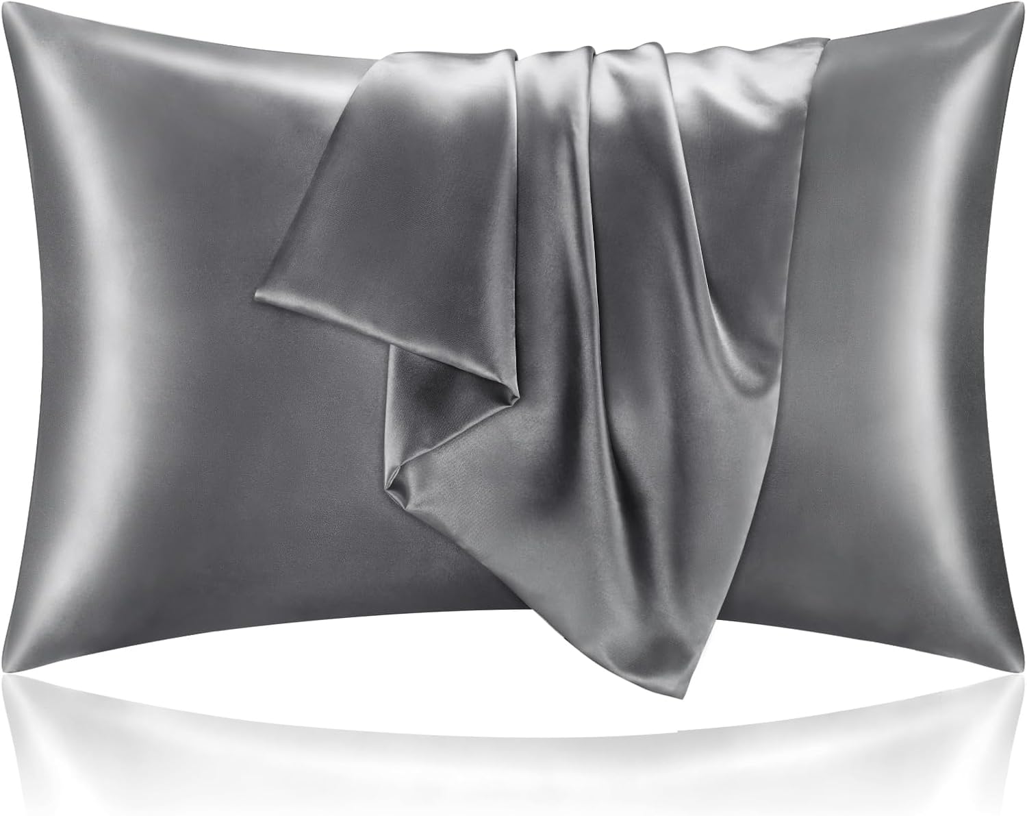 Bedelite Satin Pillowcase for Hair and Skin, Super Soft and Cooling Similar to Silk Pillow Cases 2 Pack with Envelope Closure, Gift for Wom…
