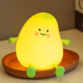 Smoorita Cute Night Light for Kids, Mango Sleep Lamp Warm Light Bedroom Decor Kids Night Light, Silicone Nightlight Baby Nursery Night Ligh…