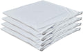 Kingnex 4 Pack Waterproof Drool Proof Feather Proof Pillow Protectors for 13"x18" or 14"x19" or 12"x20" Lumbar or Travel Pillow 4 Pack White
