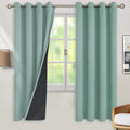BGment Thermal Insulated 100% Blackout Curtains for Bedroom with Black Liner, Double Layer Full Room Darkening Noise Reducing Grommet Curta…