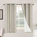 H.VERSAILTEX 100% Blackout Curtains for Bedroom Thermal Insulated Linen Textured Curtains Heat and Full Light Blocking Drapes Living Room…