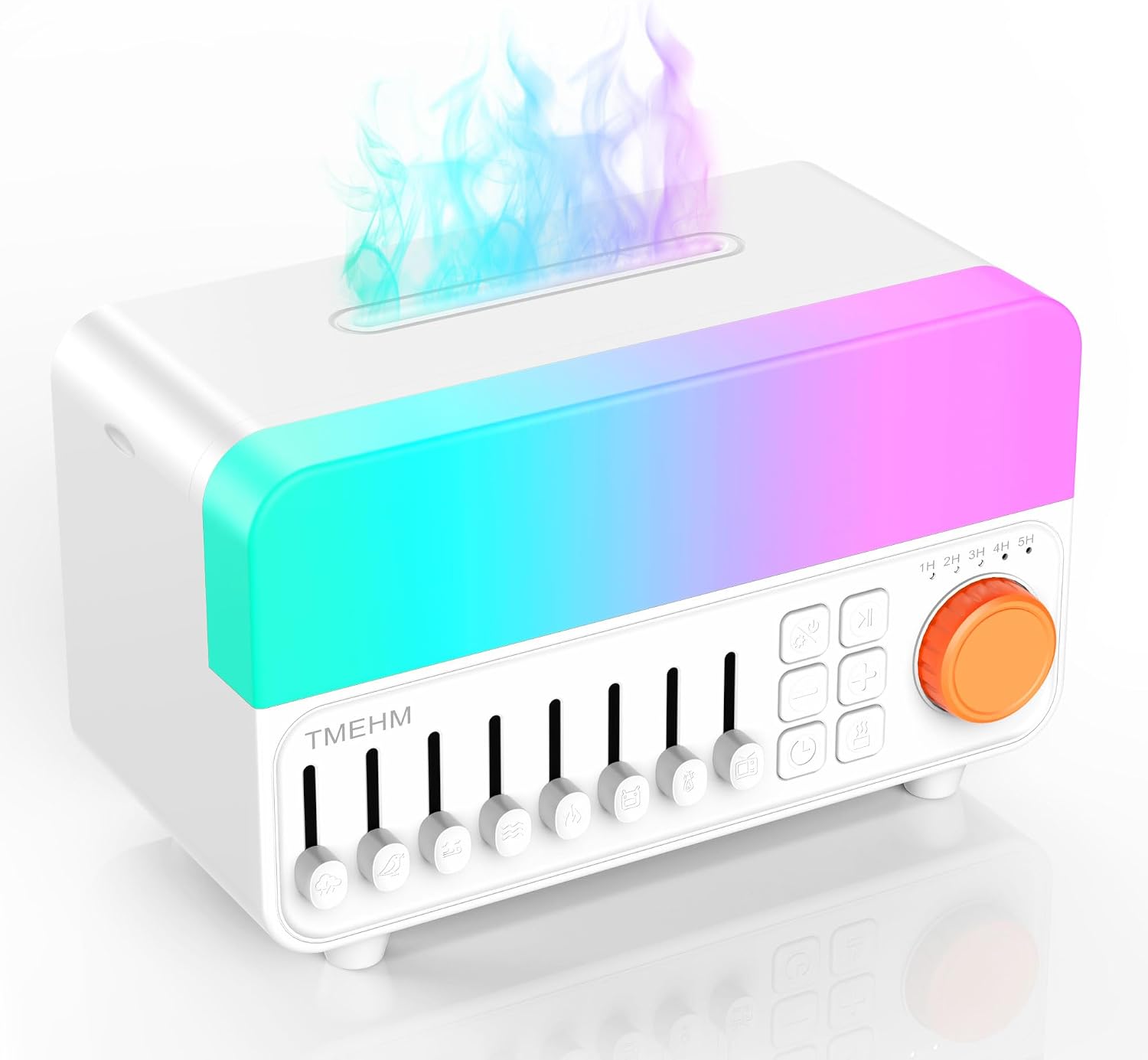 TMEHM 4-in-1 Sleep Sound Machine with White Noise & 8 Nature Sounds, Bluetooth Speaker, Night Light & Aroma Diffuser with Timer for Baby…