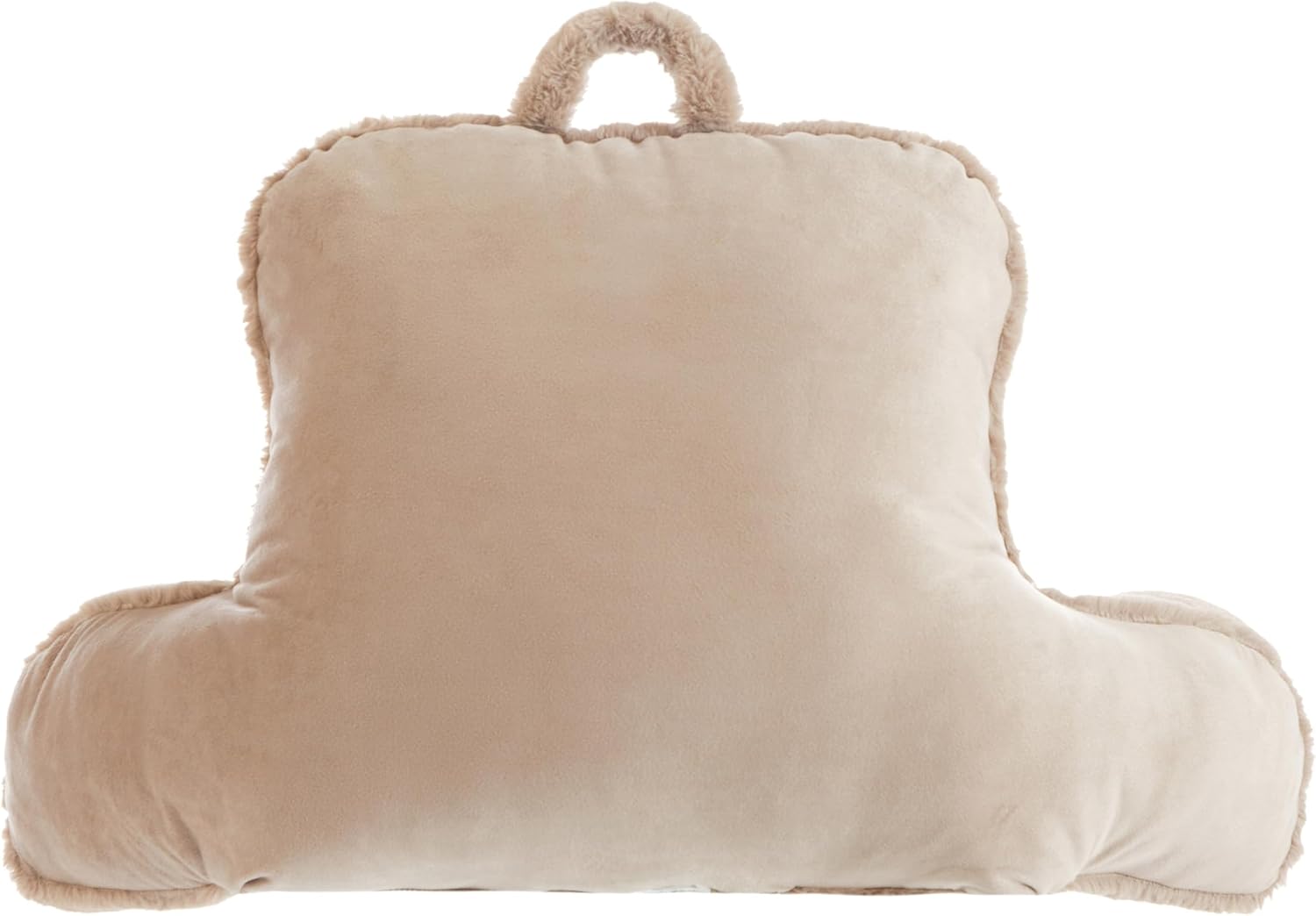 Urban Lifestyle Rabbit Faux Fur Backrest Pillow, Taupe