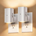 Brightown 2 Pack White Night Lights Plug into Wall, Modern Night Light with Rotating Plug, Dusk to Dawn Sensor, 0-100LM Stepless Dimming…
