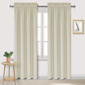 Dwcn Blackout Curtains for Bedroom – Rod Pocket Thermal Insulated Noise Reducing Noise Reducing Drapes for Living Room, W 42 x L 84 Inch, 2…