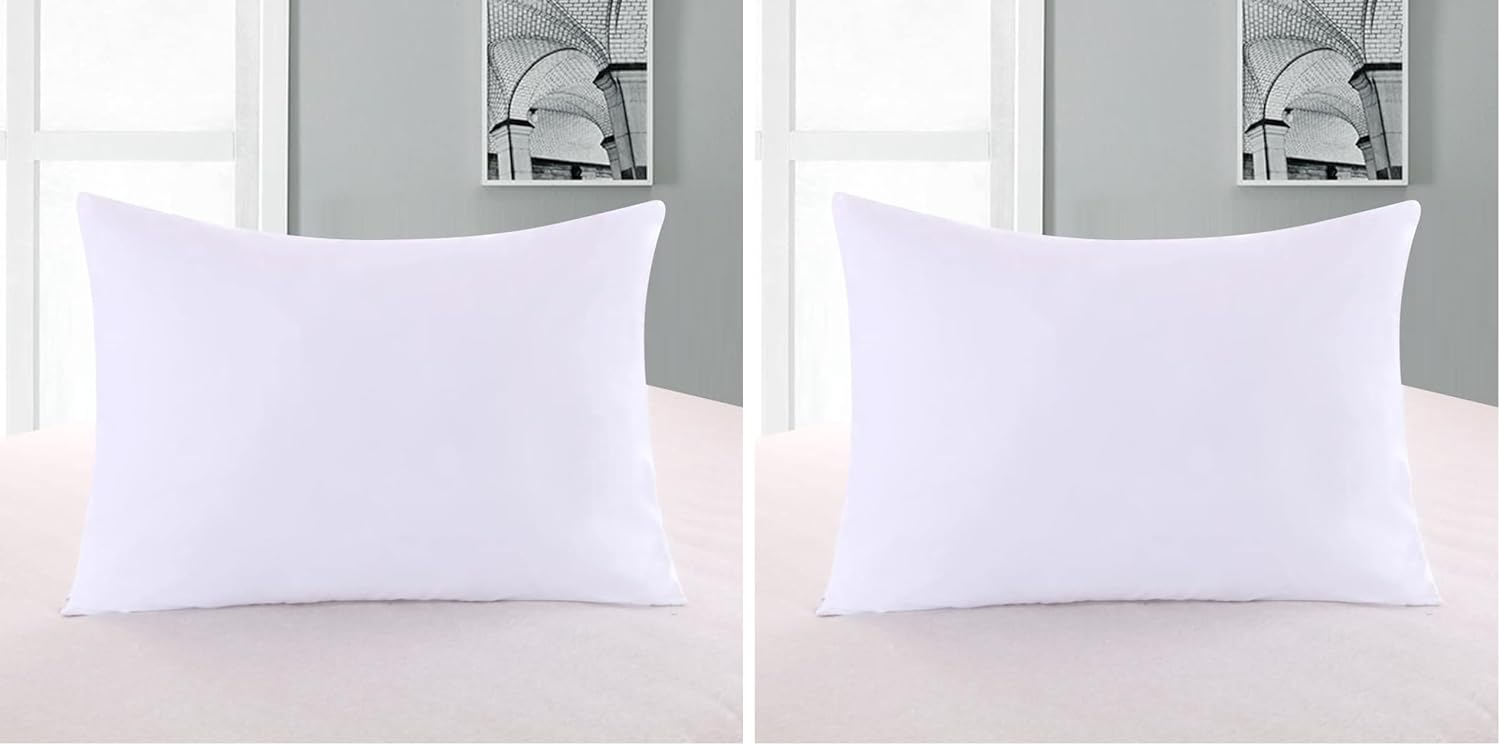 Royal Bedding 2 Pillow Protectors, Zippered Hypoallergenic Down Proof Pillow Covers, 600 Thread-Count - 100% Cotton Pillow Protector…