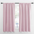NICETOWN Room Darkening Curtains for Girls Room - Nursery Essential Thermal Insulated Solid Rod Pocket Top Drapes (Lavender Pink=Baby…