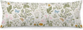 Body Pillow Cover Pattern Printed Body Pillowcase Vintage Wildflower Herbs Floral Rustic Butterfly Decorative Rectangle Long Pillow Cases…