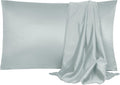 uxcell 2 Pack Silk Satin Pillowcase for Hair and Skin, Cool, Silky, Soft Breathable Pillow Cases Standard Size 20x26 Inch Sateen Pillowcase…