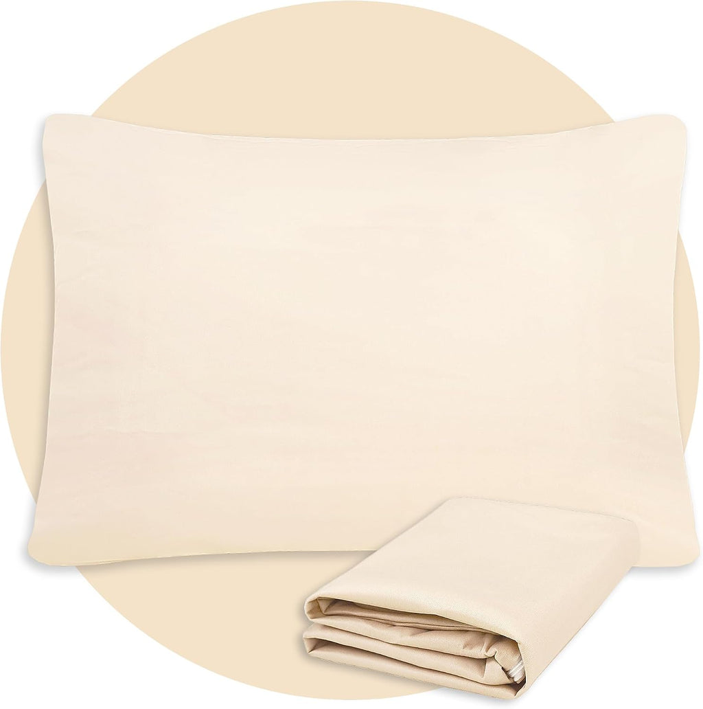 SafeandSound Safe and Sound Zipper Waterproof Pillow Protector, Standard Size Breathable Soft Pillow Cover Case, Zippered Hotel Quality Pil…