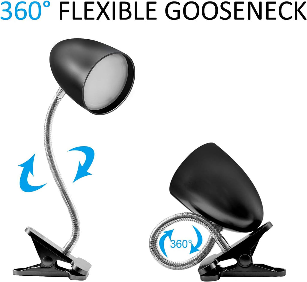 Eenergeticlighting E ENERGETIC LIGHTING Clip on Light for Bed, Non-Dimmable Clip on Reading Light for Bed, 4000K Cool White, 3.5W 240 LM De…