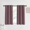 NICETOWN Room Darkening Short Curtain Panels for Cafe, Dry Rose, 2 Panels, W34 x L40 -inch, Thermal Insulated Grommet Room Darkening…