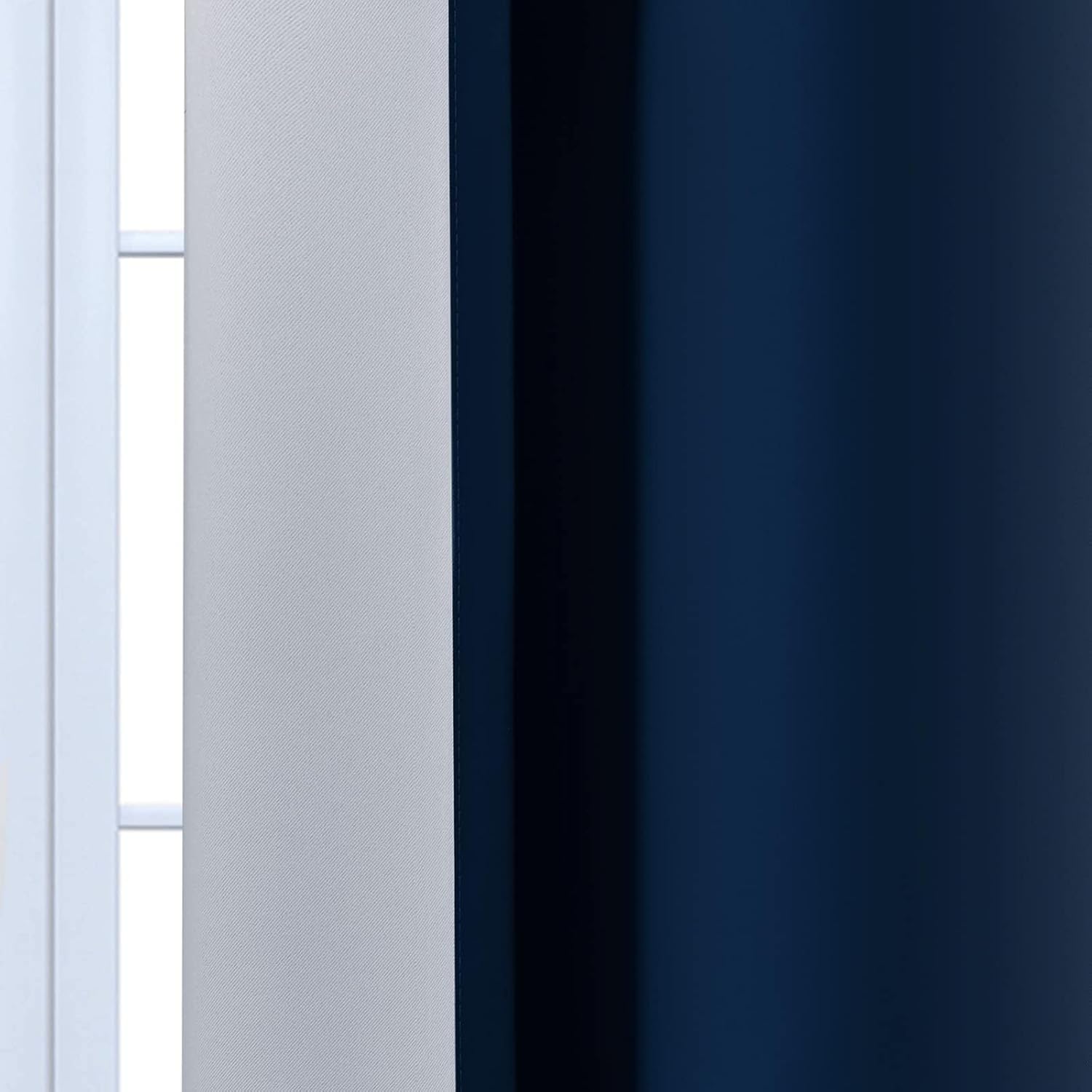 Yakamok Blue Ombre Curtains Room Darkening Grommet Curtains for Bedroom, Light Blocking Thermal Insulated Window Drapes for Living Room(2 P…