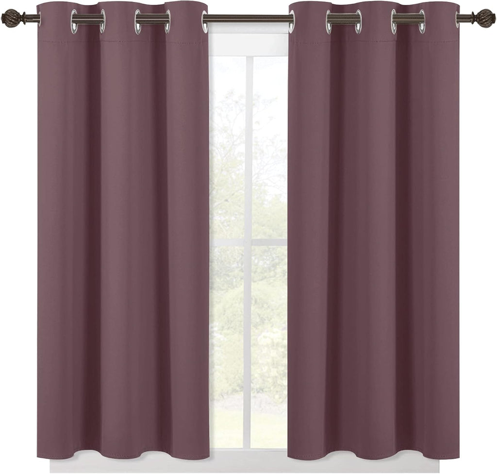 NICETOWN Modern Blackout Curtains Noise Reducing, Thermal Insulated and Privacy Room Darkening Drape Panels for Boy's Guest Room Door…