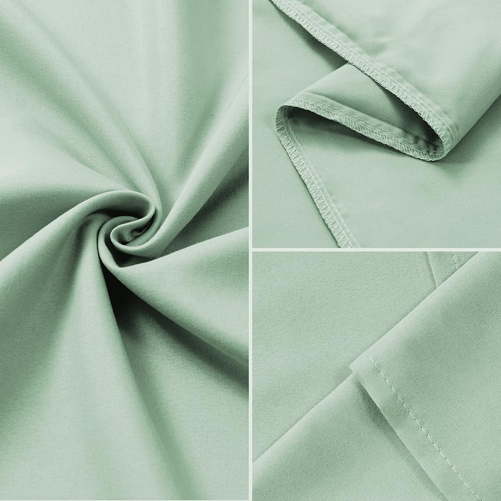 NookZuzu Body Pillowcase,1 Pack Queen Body Pillow Case,20"x54" Microfiber Long Pillowcase for Bed, Light Sage Green Body Pillow Case Cover, U…