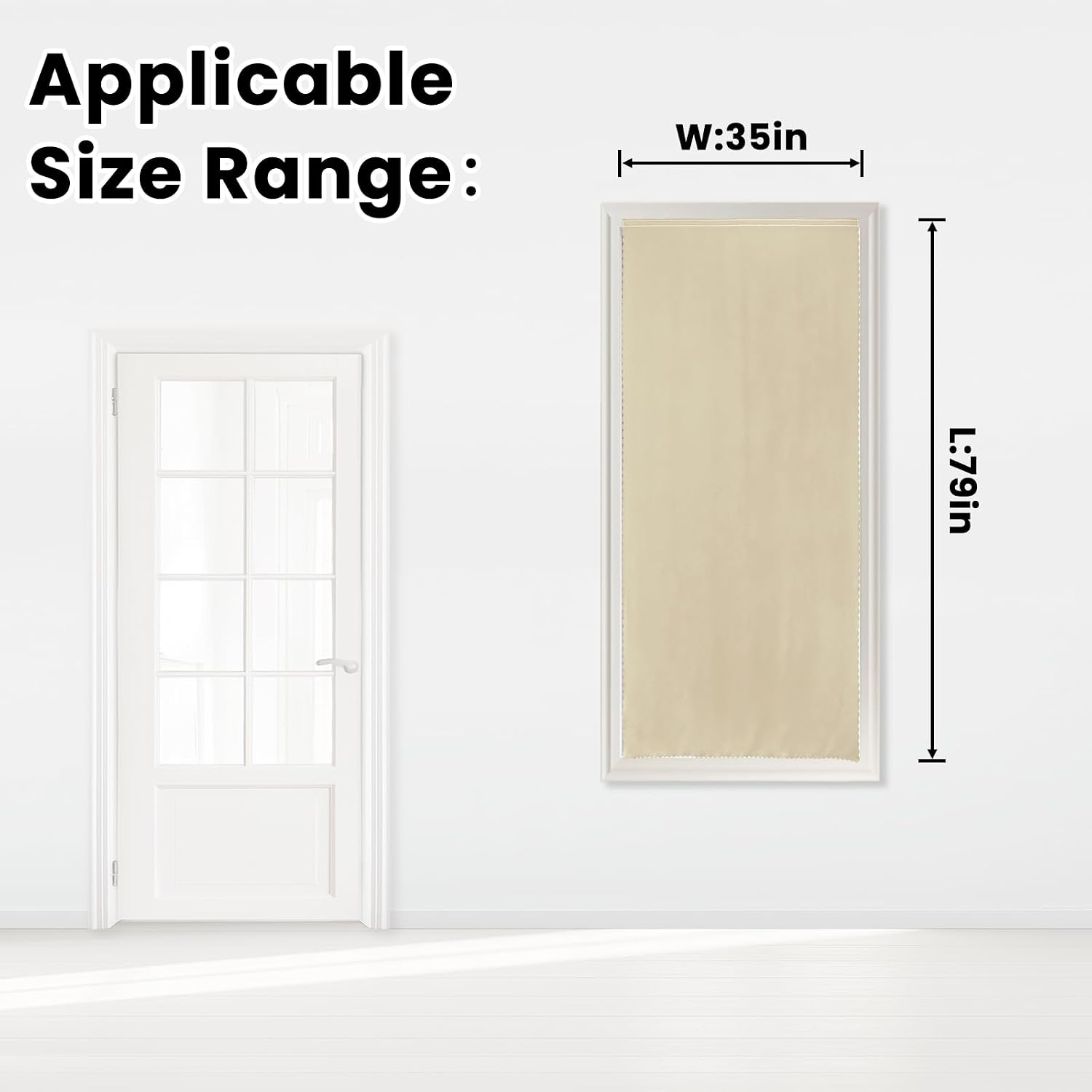Self Adhesive Portable Blackout Curtains for Bedroom Easy to Install Window Thermal Lnsulated Kitchen Room Darkening Small Window…