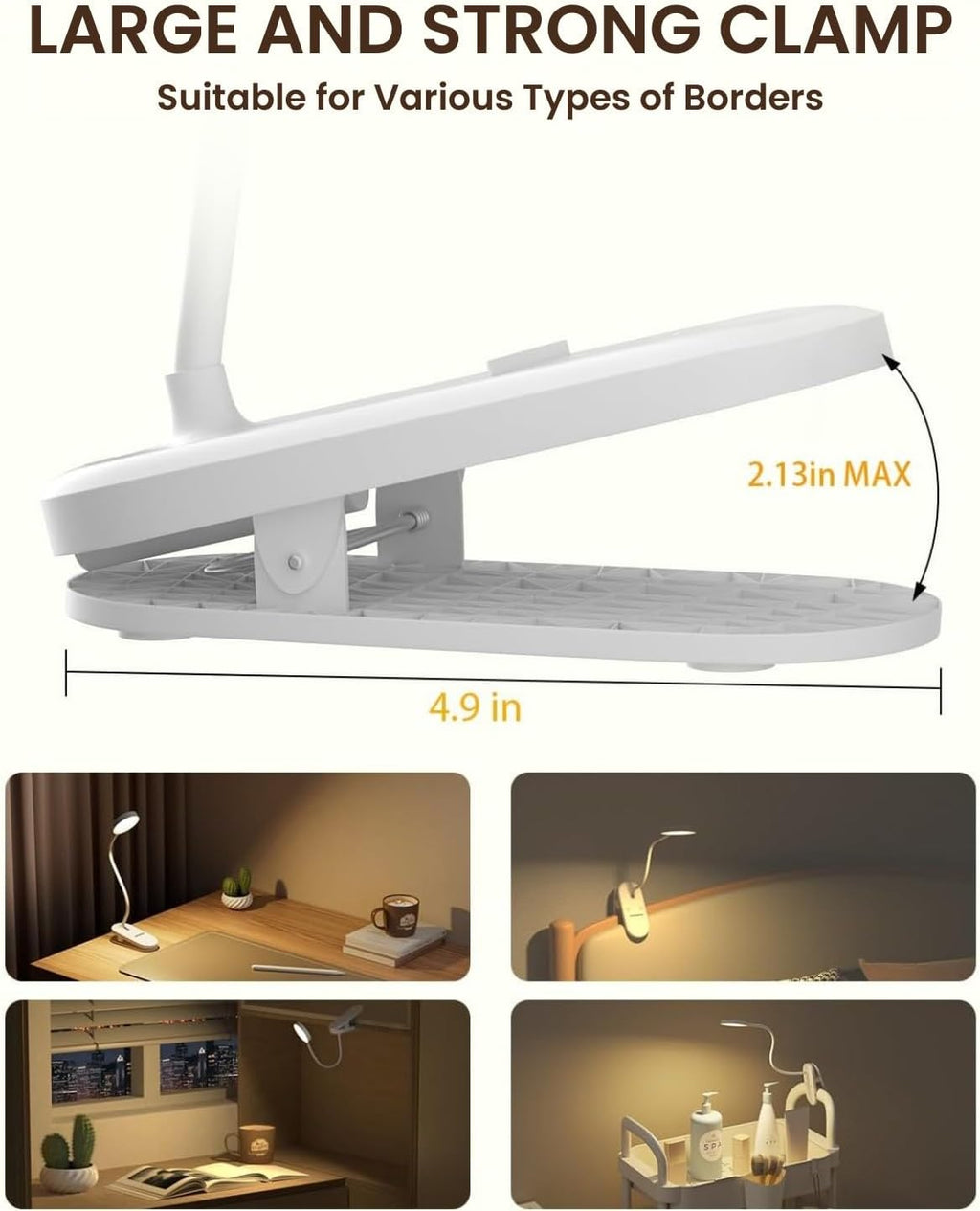 Haigvel Red Light for Sleep Book Lights for Reading at Night, 630nm Eye comfort Headboard Clip on Lamp, Rechargeable Bed Lights for…