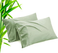 TELUS Green Pillow Cases Standard Size 2 Pack, Bamboo Rayon Cooling Pillowcases with Envelope Closure, Cool Breathable Pillow Cover for…