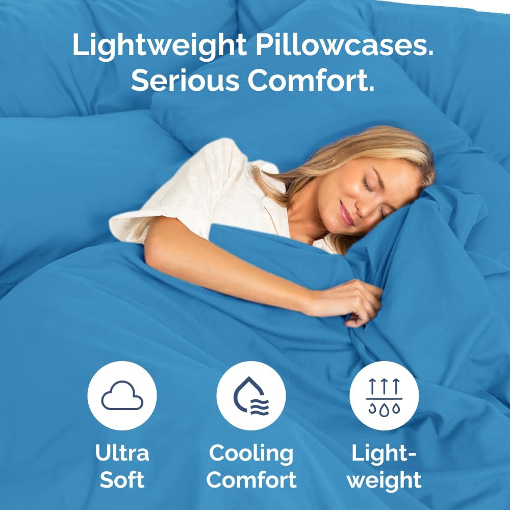 Standard Pillow Cases Set of 6 - Ultra Soft Hotel Quality Pillowcase Covers - Comfy & Wrinkle Free - Shrink & Fade Resistant - Machine…